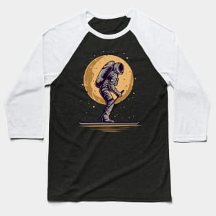 Astronaut skiing in space Baseball T-Shirt